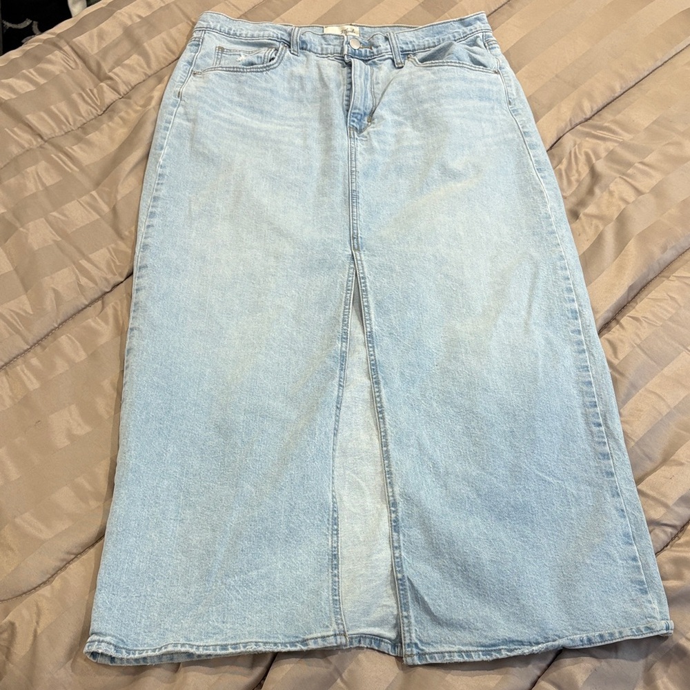 Universal Thread Light Blue Denim Skirt
